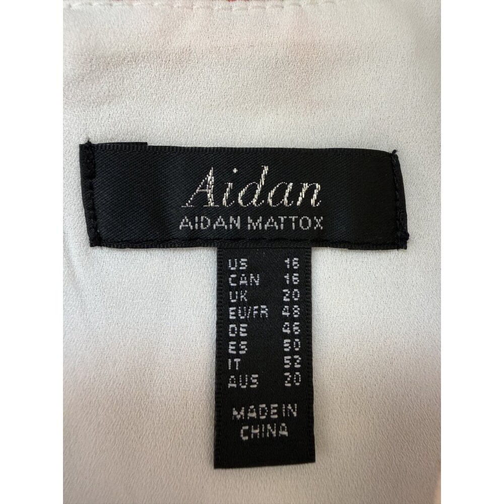 Aidan Mattox Women's Maxi Dress Beige Coral Color Sleeveles NEW MSRP $330 Size16 - Picture 3 of 13